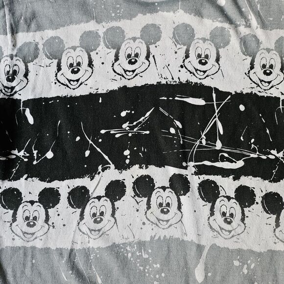 vtg 90s MICKEY MOUSE WALT DISNEY ALL OVER PRINT Single Stitch T-Shirt cartoon - Picture 5 of 9